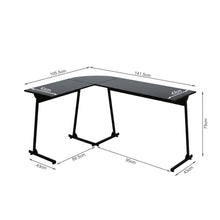 Load image into Gallery viewer, Nordix L-Shaped Computer Corner Desk - Black