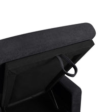Load image into Gallery viewer, Amy 3 Seater Sofa Bed with Storage - Black
