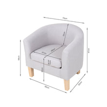 Load image into Gallery viewer, Ryan Tub Armchair - Light Grey