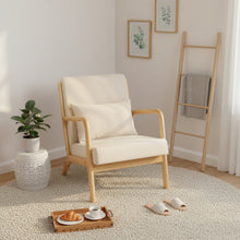 Load image into Gallery viewer, Taru Velvet Armchair - Beige