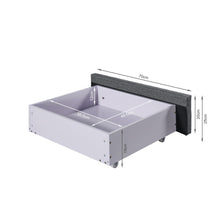 Load image into Gallery viewer, Sereno Queen Bed Frame with 4 Drawers - Dark Grey