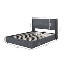 Load image into Gallery viewer, Oasis Queen Gas Lift Bed Frame - Dark Grey