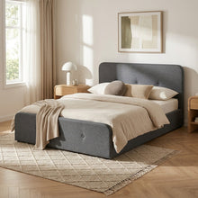 Load image into Gallery viewer, Novi Queen Gas Lift Bed Frame - Dark Grey