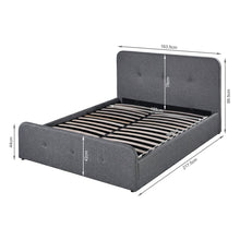 Load image into Gallery viewer, Novi Queen Gas Lift Bed Frame - Dark Grey