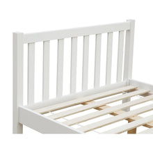 Load image into Gallery viewer, Baker King Single Wooden Bed Frame - White