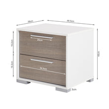 Load image into Gallery viewer, Waipoua Bedside Table Nightstand - GREY OAK