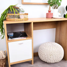 Load image into Gallery viewer, Makalu 100cm Computer Desk - Oak