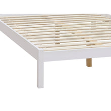 Load image into Gallery viewer, Baker Double Wooden Bed Frame - White