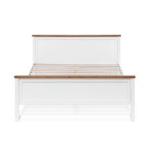 Load image into Gallery viewer, Kamet Double Wooden Bed Frame - White