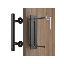 Load image into Gallery viewer, Barn Door Handle 12 Inch - Black (0.001m3 - 1.1kg)