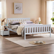Load image into Gallery viewer, Andes Queen Wooden Bed Frame - White