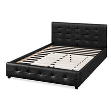 Load image into Gallery viewer, Augusta Queen PU Bed Frame - Black