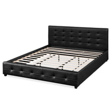 Load image into Gallery viewer, Augusta Super King PU Bed Frame - Black