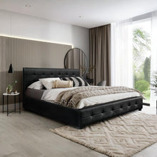 Load image into Gallery viewer, Augusta Super King PU Bed Frame - Black