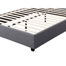 Load image into Gallery viewer, Bromo Fabric Slat Bed Frame - King