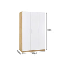 Load image into Gallery viewer, Makalu Wardrobe 3 Door Storage Shelves - Oak