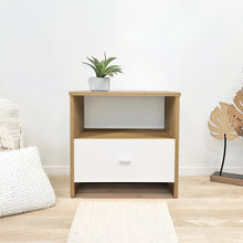 Load image into Gallery viewer, Makalu Wooden Bedside Table Nightstand - Oak