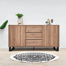Load image into Gallery viewer, Frohna Sideboard Buffet Table with 3 Drawers - Walnut
