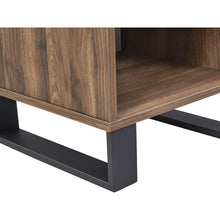 Load image into Gallery viewer, Frohna Wooden Bedside Table Nightstand - Walnut