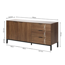 Load image into Gallery viewer, Ocala Sideboard Buffet Table - Walnut