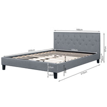 Load image into Gallery viewer, Blane Queen Bed Frame - Grey