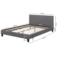 Load image into Gallery viewer, Blane Queen Bed Frame - Dark Grey