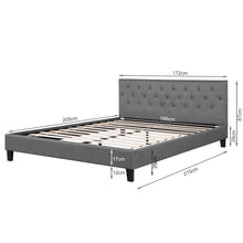 Load image into Gallery viewer, Blane King Bed Frame - Dark Grey
