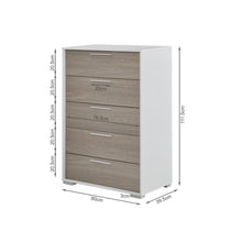 Load image into Gallery viewer, Waipoua 5 Drawer Tallboy - GREY OAK