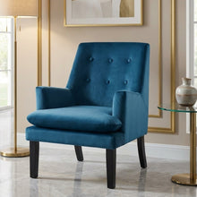 Load image into Gallery viewer, Mila Velvet Armchair - Blue