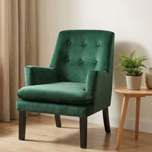 Load image into Gallery viewer, Mila Velvet Arm Chair - Green