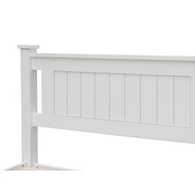 Load image into Gallery viewer, Davraz Single Wooden Bed Frame - White