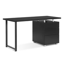 Load image into Gallery viewer, Karter Computer Desk with Drawers - Black