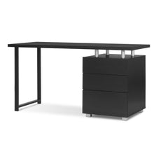 Load image into Gallery viewer, Karter Computer Desk with Drawers - Black