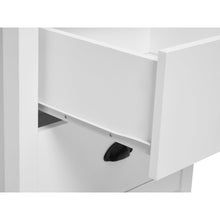Load image into Gallery viewer, Congo Bedside Table with 2 Drawers - White