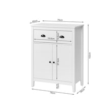 Load image into Gallery viewer, Congo Storage Cabinet with 2 Drawer - White