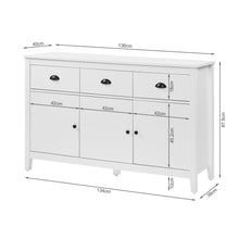 Load image into Gallery viewer, Congo Sideboard Buffet Table - White