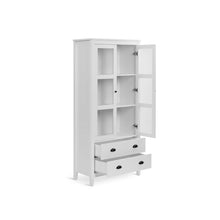Load image into Gallery viewer, Congo Display Cabinet with 2 Drawer - White
