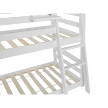 Load image into Gallery viewer, Kinga Single Wooden Bunk Bed Frame - White