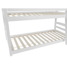 Load image into Gallery viewer, Kinga Single Wooden Bunk Bed Frame - White