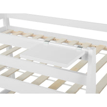 Load image into Gallery viewer, Kinga Single Wooden Bunk Bed Frame - White
