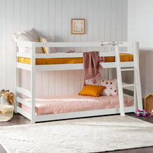 Load image into Gallery viewer, Kinga Single Wooden Bunk Bed Frame - White