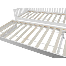 Load image into Gallery viewer, Herbert Single Wooden Trundle Bed Frame - White
