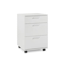 Load image into Gallery viewer, Nakia 3 Drawer Filing Cabinet - White