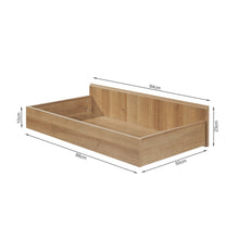 Load image into Gallery viewer, Harris Double Wooden Bed Frame with Storage - Oak