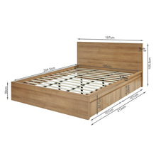 Load image into Gallery viewer, Harris Super King Bed Frame with Storage - Oak