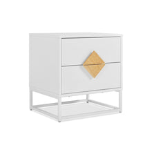 Load image into Gallery viewer, Alaska Wooden Bedside Table - White
