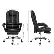 Load image into Gallery viewer, Dois Office Chair with Footrest - Black