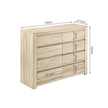 Load image into Gallery viewer, Borneo 8 Drawers Lowboy - Oak