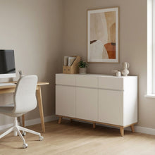 Load image into Gallery viewer, Hudson 1.35m Sideboard Buffet Table - White