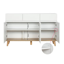 Load image into Gallery viewer, Hudson 1.35m Sideboard Buffet Table - White